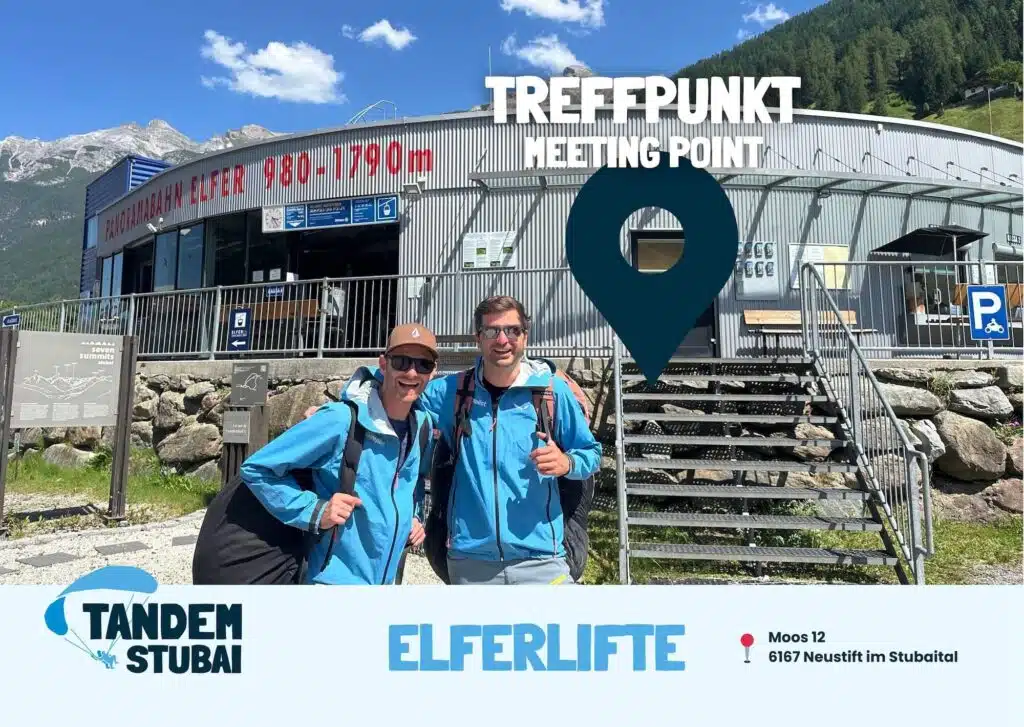Elferlifte Tandemflug Treffpunkt Meeting Point